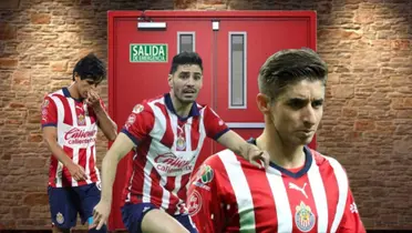 Macías, Pollo y Cone en la puerta de salida