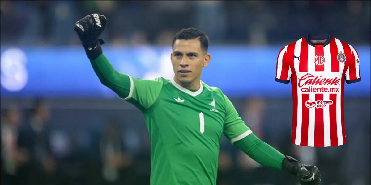 Malagón en partido, foto de MSN, con jersey de Chivas