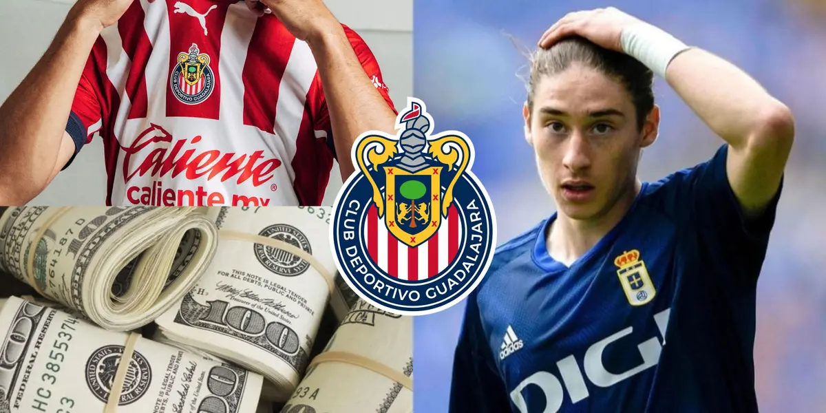 Marcelo Flores podría terminar jugando en Chivas tras no conseguir quedarse con el Real Oviedo.