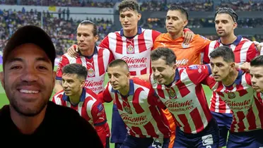 Marco Fabián junto a futbolistas de Chivas / FOTO YOUTUBE