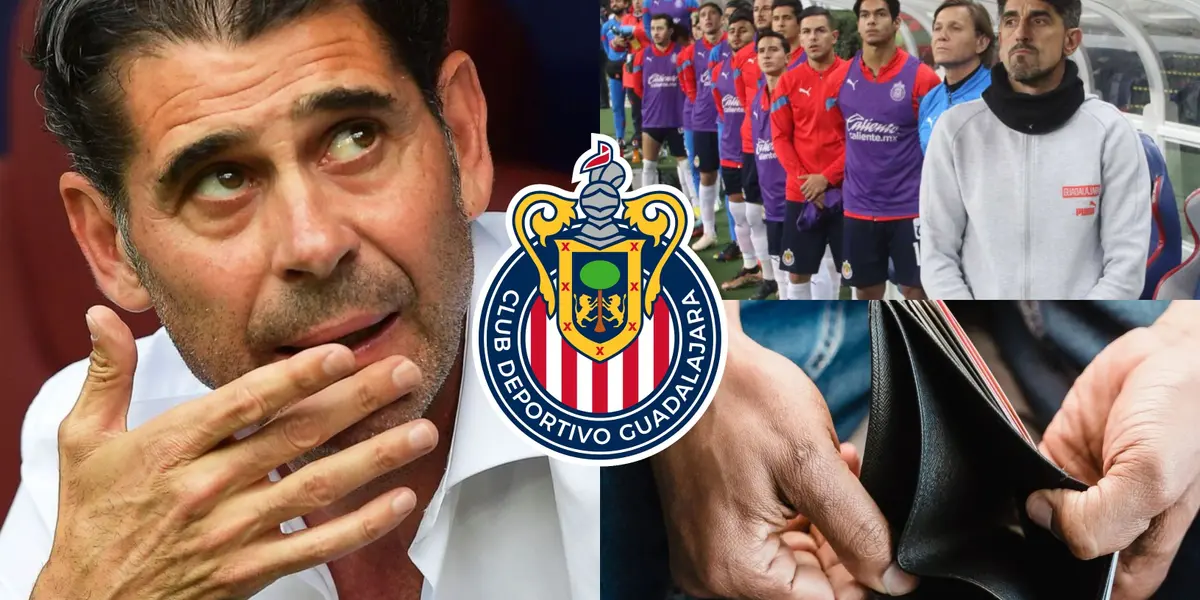 Más problemas para Chivas, Fernando Hierro habría perdido 8 millones del presupuesto del equipo.