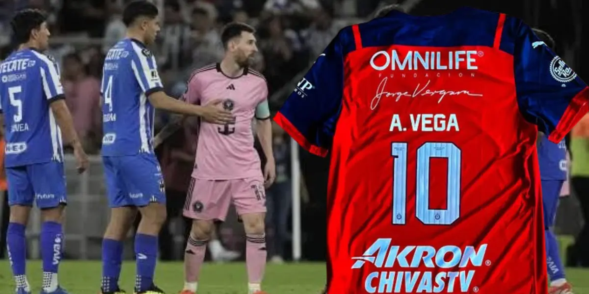 Messi despidiéndose de jugadores de Rayados y el 10 de Chivas