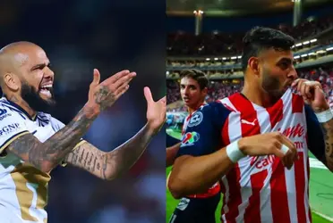 Mientras Dani Alves quería ir a golpear en una jugada, Alexis Vega le da una de las lecciones de su vida.