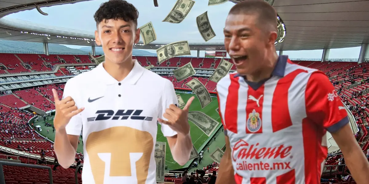 Mientras la joya del Guadalajara apenas cobra 200 mil pesos, lo que Jorge Ruvalcaba cobraría en Chivas.