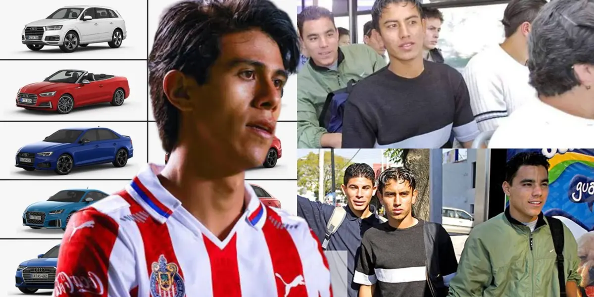 Mientras Omar Bravo llegaba a Chivas en camión, el coche que maneja José Juan Macías sin jugar.