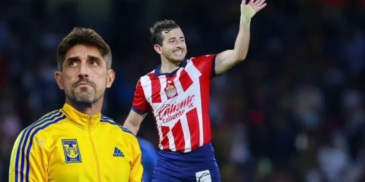 Mozo en partido de Chivas y Puno con Tigres