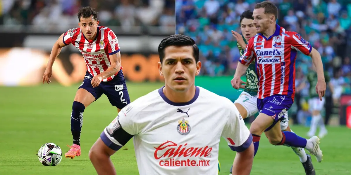 Mozo y Chapo con jugador de San Luis/FOTO: Infobae