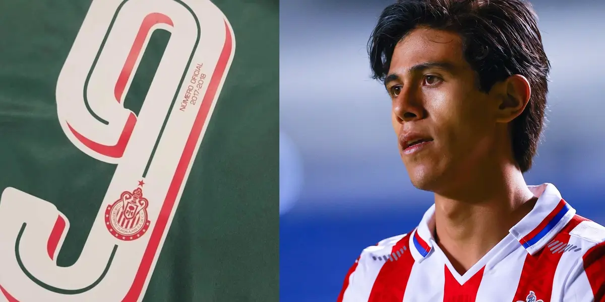 Número nueve en la playera de Chivas, junto a José Macías / Somos Chivas