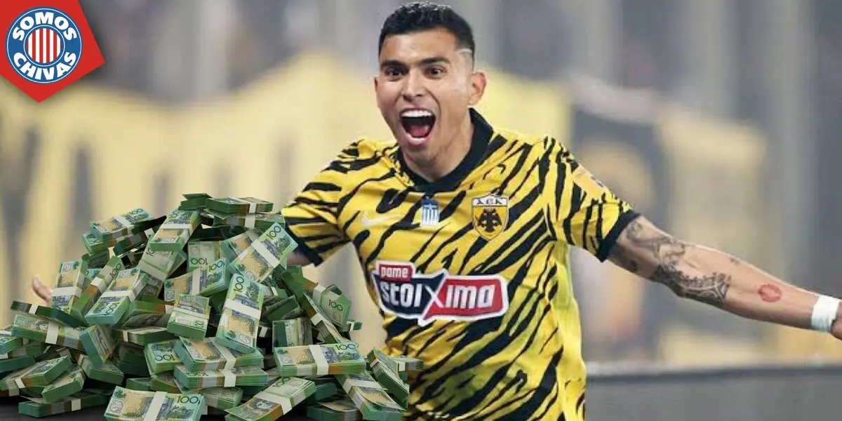 Orbelí Pineda en AEK de Atenas (Fuente: Diario AS)