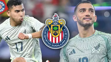 Orbelín Pineda y Luis Chávez (Fuente: MEXSPORT)