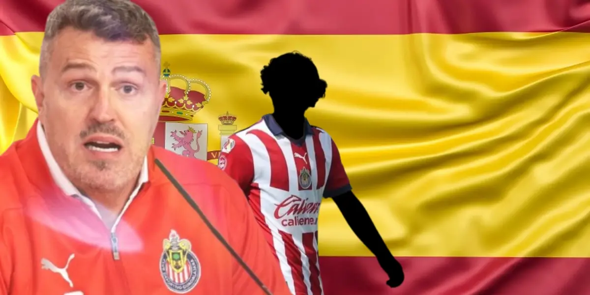 Òscar García junto a futbolista incógnito de Chivas / FOTO GETTY IMAGES