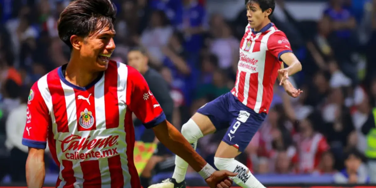 Padilla festejando y JJ en un partido con Chivas