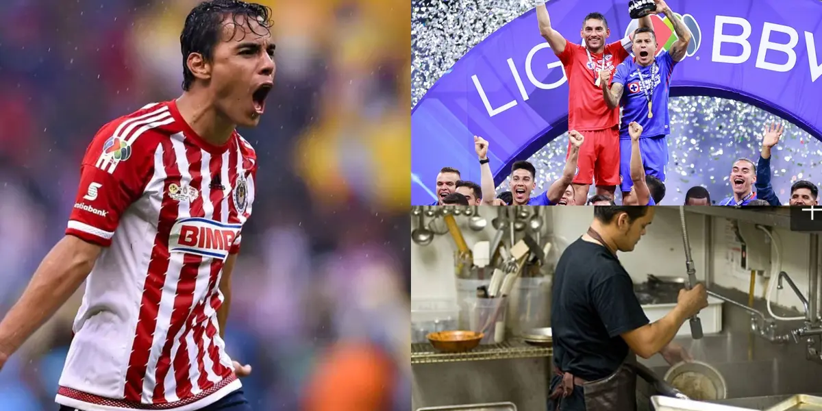 Paso de ser un éxitoso futbolista a trabajar lavando platos en un local de comida.