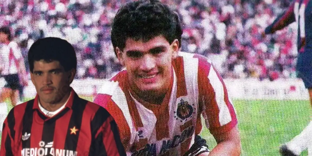 Pedro Pineda con el jersey del AC Milán y con la playera de Chivas / FOTO Mediotiempo
