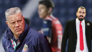 Peláez con Amaury y ex de Chivas/FOTO: Rebaño Pasión