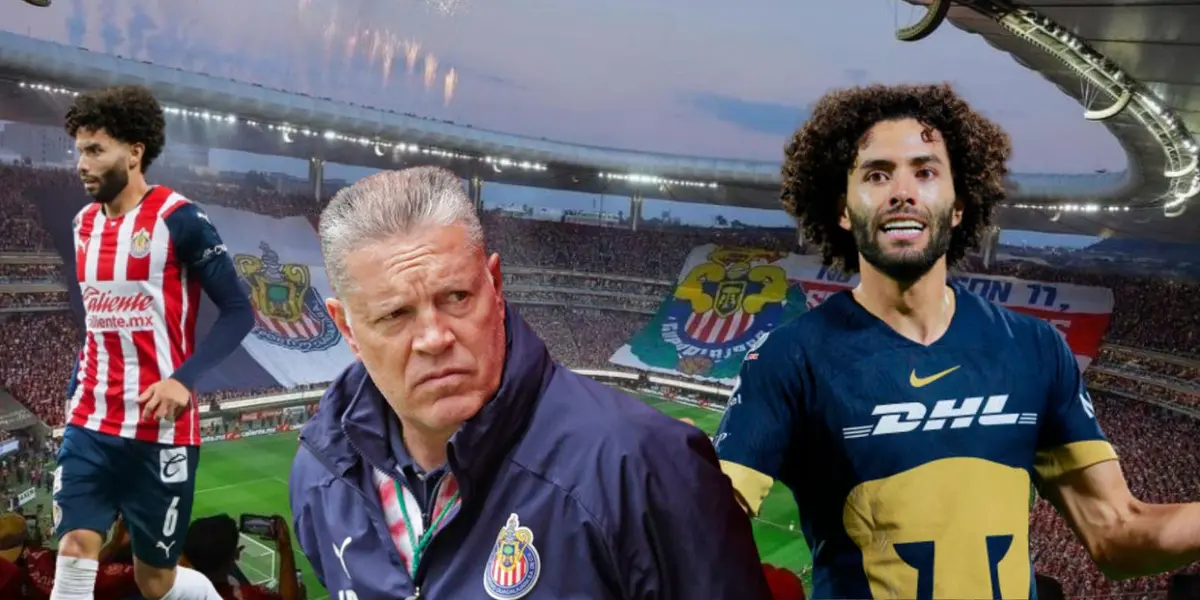 Peláez con el Chino con Pumas y Chivas/FOTO: Récord