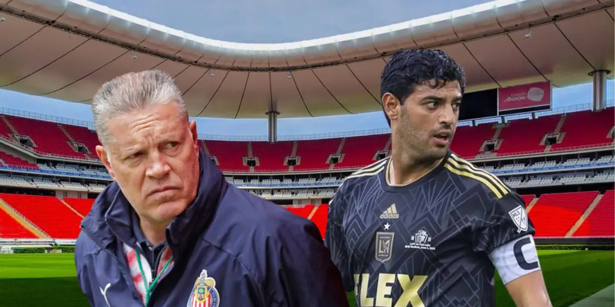 Peláez y Vela en el estadio Akron