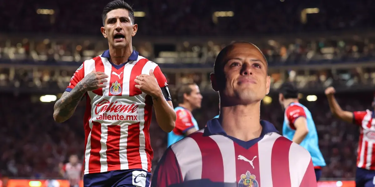 Pocho festejando y Chicharito conmovido