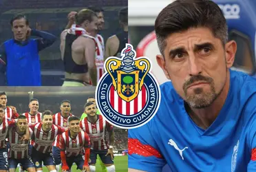 Por increíble que parezca, uno de los jugadores de Chivas celebró inexplicablemente con un jugador de América.
