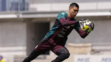 Rangel en entreno. Foto: Selección MexicanaR