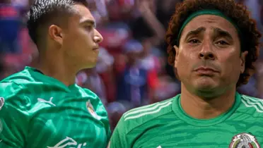 Raúl Rangel y Guillermo Ochoa / Foto: MEXSPORT y GROK