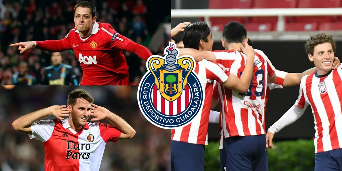 Santiago Giménez empató el récord de goles de Javier Hernández en Europa, una joya de Chivas podría emularlos en el futuro.