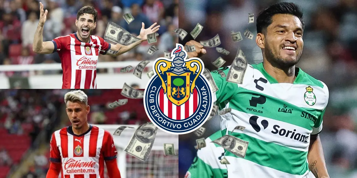 Santos habría rechazado a Calderón y Briseño como moneda de cambio; Chivas pagaría una fortuna por Eduardo Aguirre.