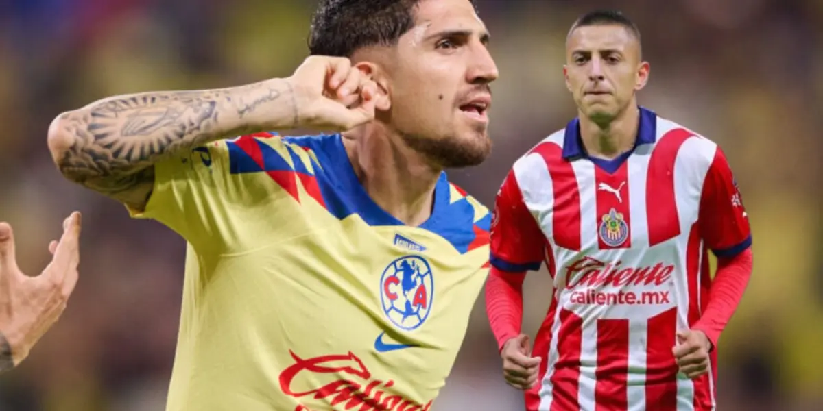 Valdés festejando y Piojo con la de Chivas