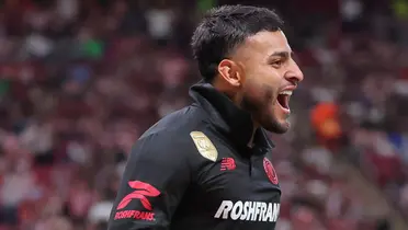 Vega celebrando. Foto: Toluca