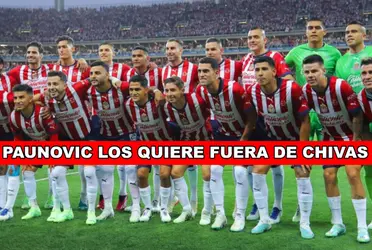 Veljko Paunovic no los quiere en Chivas y tras la Leagues Cup ambos saldrían del equipo.
