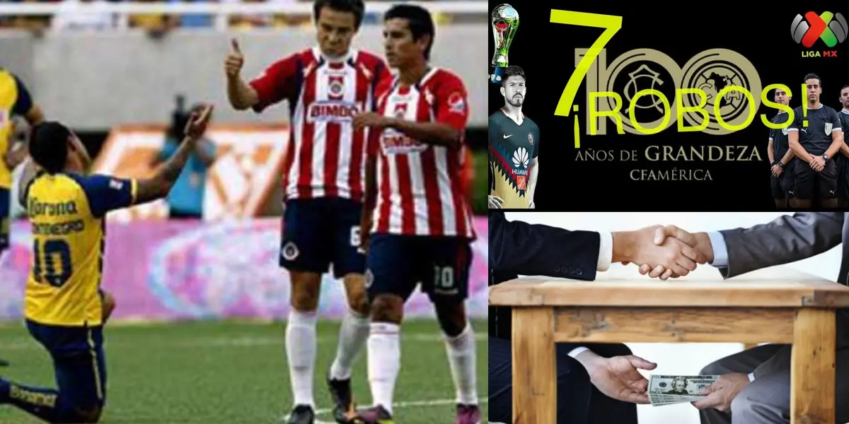 Y así dicen que no roban. Destaparon un robo por parte del América, todo para seguir sacando la distancia a Chivas en títulos.