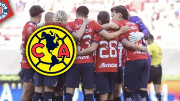 Chivas durante partido en el Akron (Fuente: MEXSPORT)