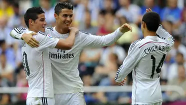 De ser compañeros en el Real Madrid a ser rivales en la Liga MX, James Rodríguez y Chicharito | Foto: Sports Illustrated