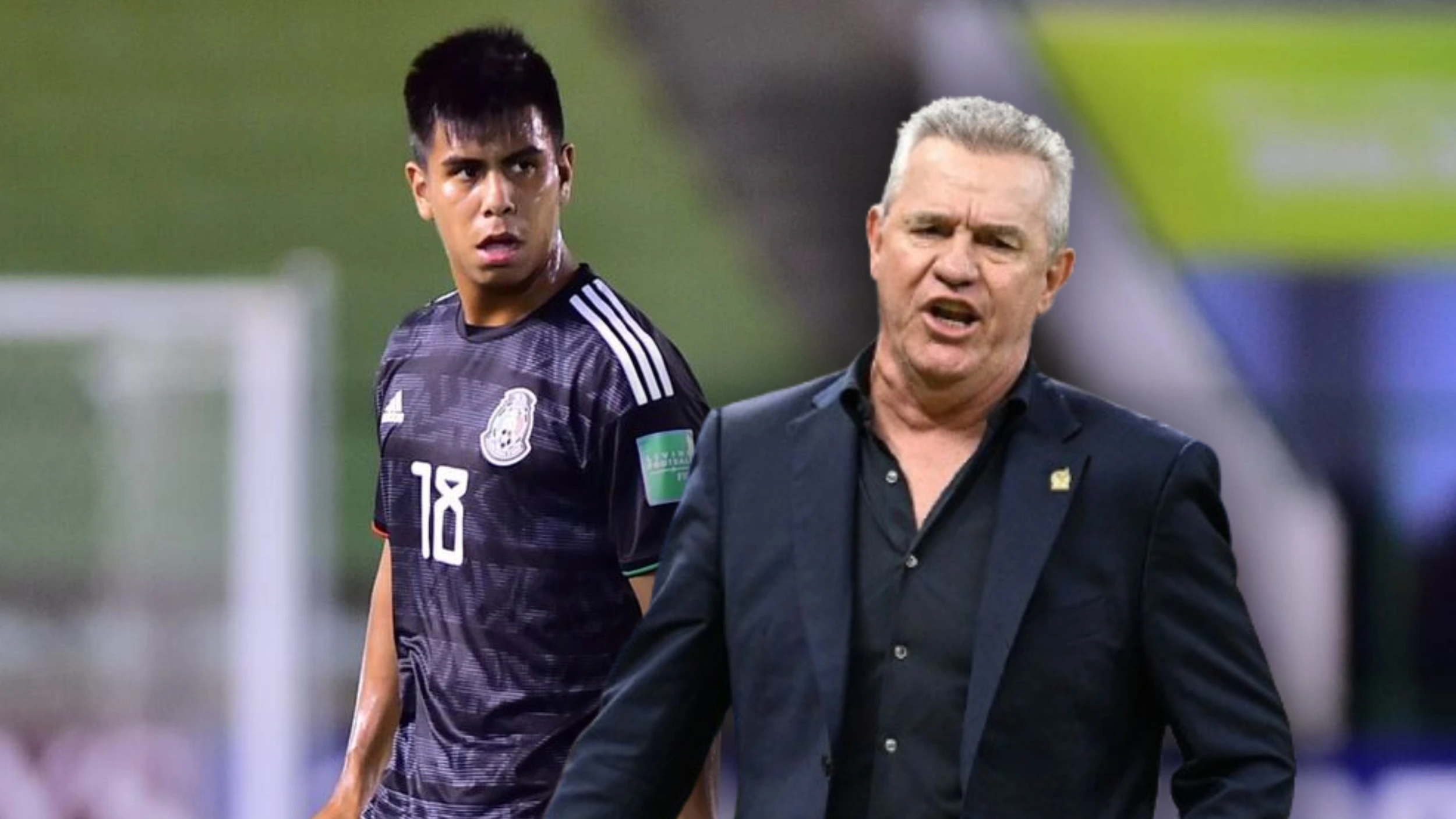 Efraín Álvarez y Javier Aguirre en la selección mexicana