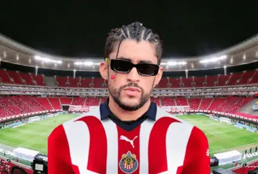 El cantante de reggaetón Bad Bunny apareció con una playera rojiblanca y esta es su vínculo con Chivas