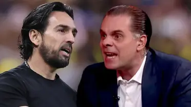 Gerardo Espinoza y Christian Martinoli (Foto: MEXSPORT y TV Azteca)