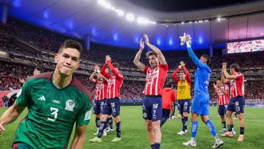 Jugadores en partido. Foto: Chivas