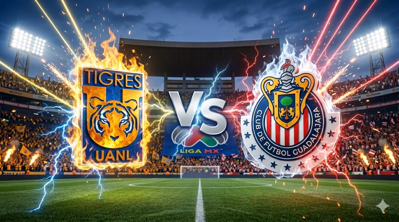 Tigres 4 - 1 Chivas, resumen del partido del Clausura 2026