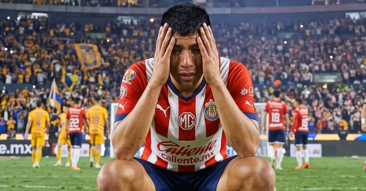 Daniel Aguirre recibe la peor noticia en pleno Chivas vs. Tigres